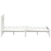 vidaXL Cadre de lit sans matelas blanc bois massif 140x200 cm