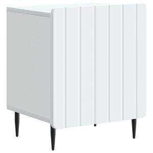 vidaXL Cabinet de chevet Blanc 43 x 34,5 x 52 cm Bois d'ing&eacute;nierie