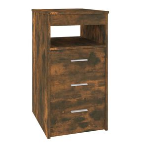 vidaXL Armoire &agrave; tiroirs Ch&ecirc;ne fum&eacute; 40x50x76 cm Bois d'ing&eacute;nierie