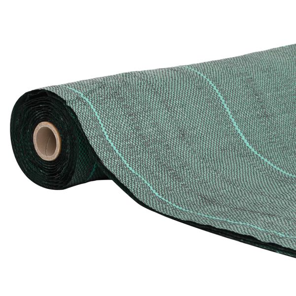vidaXL Membrane anti-mauvaises herbes vert 2x25 m PP