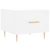 vidaXL Tables basses 2 pcs blanc 50x50x40 cm bois d'ing&eacute;nierie