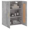 vidaXL Armoire murale gris béton 69,5x34x90 cm bois d'ingénierie
