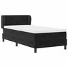 vidaXL Lit &agrave; ressorts avec matelas Noir 80 x 200 cm Velours
