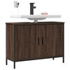 vidaXL Armoire lavabo de salle de bain ch&ecirc;ne marron 80x30x60 cm