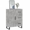 vidaXL Buffet gris b&eacute;ton 69,5x34x90 cm bois d'ing&eacute;nierie