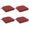 vidaXL Coussins de si&egrave;ge en 4 pi&egrave;ces SOEST 4 pc 100 % polyester
