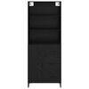 vidaXL Haut Armoire Ch&ecirc;ne noir 69,5 x 34 x 180 cm Bois d'ing&eacute;nierie