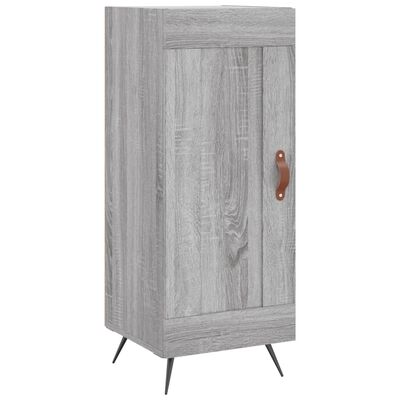 vidaXL Buffet haut Sonoma gris 34,5x34x180 cm Bois d'ingénierie