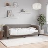 vidaXL Lit de jour avec matelas taupe 80x200 cm tissu