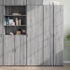 vidaXL Buffet haut sonoma gris 50x42,5x185 cm bois d'ing&eacute;nierie