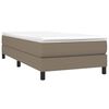 vidaXL Cadre de lit taupe 90x200 cm tissu