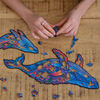 UNIDRAGON Puzzle en bois 268 pcs Milky Whales Tr&egrave;s grand 43x27 cm