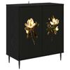 vidaXL Buffet BREMEN Ch&ecirc;ne noir 69 x 33 x 76 cm Bois d'ing&eacute;nierie