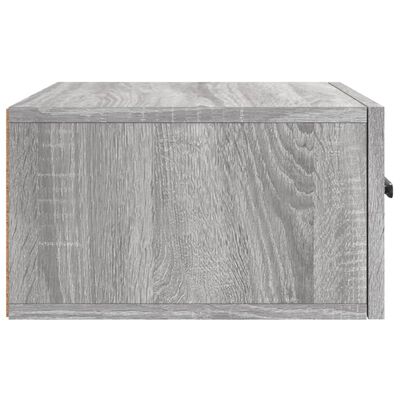 vidaXL Tables de chevet murales 2 pcs sonoma gris 35x35x20 cm