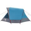 vidaXL Tente de camping de cabine 4 personnes bleu imperméable