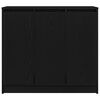 vidaXL Buffet ch&ecirc;ne noir 85x34x76 cm bois d'ing&eacute;nierie