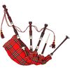 vidaXL Cornemuse &eacute;cossaise Great Highland Tartan rouge Royal Steward