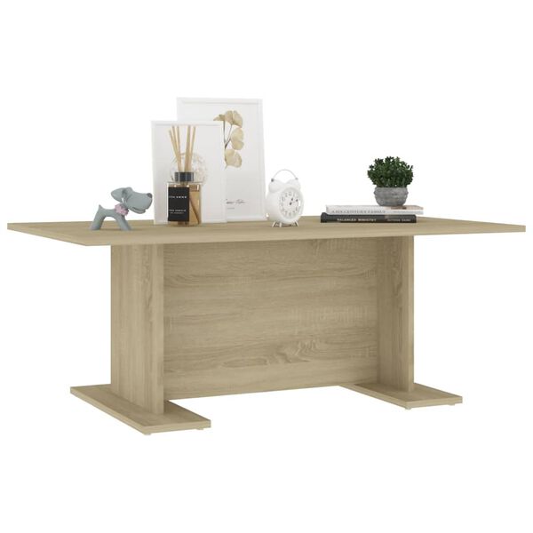 vidaXL Table basse ch&ecirc;ne sonoma 103,5x60x40 cm bois d'ing&eacute;nierie
