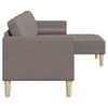vidaXL Ensemble de Canap&eacute;s Taupe 173 x 131 x 67 cm Polyester