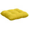 vidaXL Coussins de si&egrave;ge 4 pcs Jaune clair 45 x 45 x 12 cm tissu