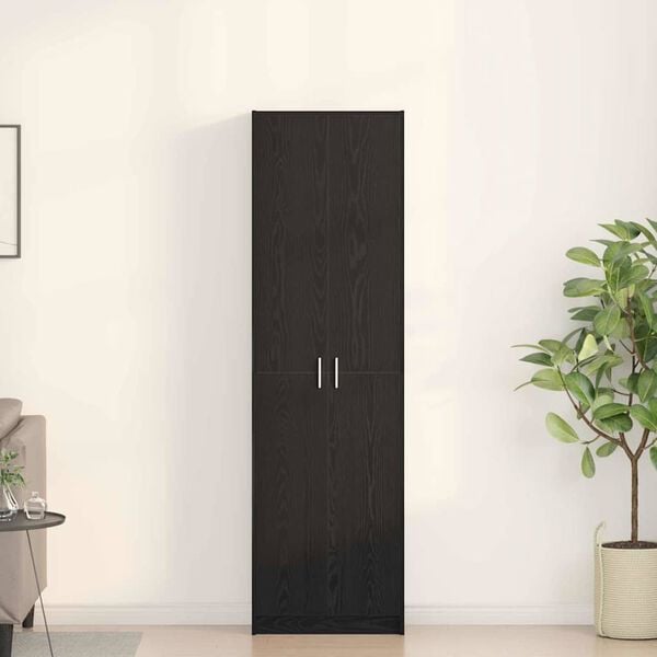 vidaXL Armoire Chêne noir 55 x 25 x 189 cm Bois d'ingénierie