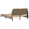vidaXL Cadre de lit sans matelas Zadar cappuccino 140x190 cm similicuir