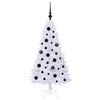 vidaXL Sapin de No&euml;l artificiel avec 150 LED Blanc 120 cm PVC et Acier