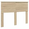 vidaXL Cadre de lit Ch&ecirc;ne Sonoma 135 x 190 cm Bois d'ing&eacute;nierie