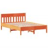 vidaXL Cadre de lit sans matelas cire marron 120x200cm bois pin massif