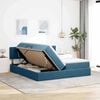 vidaXL Lit de Rangement avec matelas Bleu fonc&eacute; 90 x 200 cm