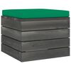 vidaXL Salon palette de jardin 3 pcs avec coussins Bois de pin massif