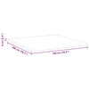 vidaXL Surmatelas Blanc 180 x 200 cm Tissu Jacquard