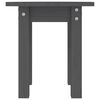 vidaXL Table basse Gris &Oslash; 35x35 cm Bois massif de pin