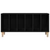vidaXL Meuble à vinyles Chêne noir 100 x 38 x 48 cm Bois d'ingénierie