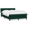 vidaXL Sommier &agrave; lattes de lit et matelas vert fonc&eacute; 160x220cm velours
