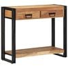 vidaXL Table console Marron 90 x 33 x 75 cm Bois d'Acacia Massif