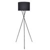 vidaXL Lampadaire avec support Noir 139 cm