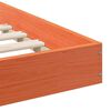 vidaXL Cadre de lit Brun cire 200 x 200 cm Pin massif