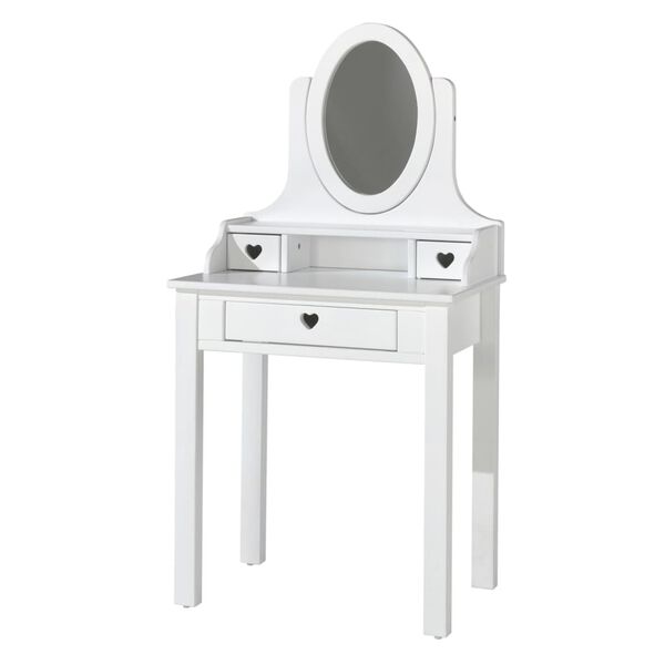 Vipack Coiffeuse enfant Amori avec miroir Bois Blanc