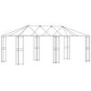 vidaXL Cadre de gazebo sans tissu de gazebo 6 x 3 m Noir Acier
