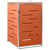 vidaXL Abri pour poubelle 69x77,5x115 cm Inox