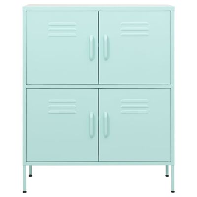 vidaXL Armoire de rangement Vert menthe 80x35x101,5 cm Acier