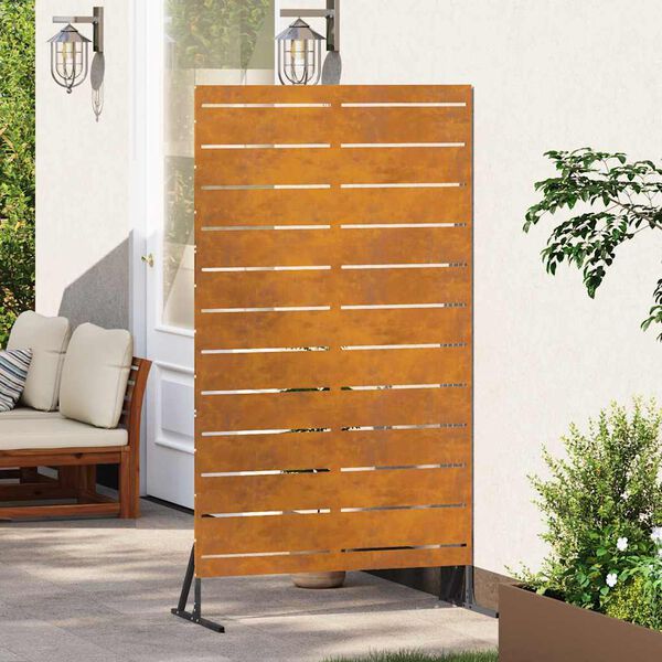 vidaXL Écran de confidentialité Gris 100 x 50 x 180 cm Acier