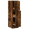 vidaXL Armoire d'apothicaire ch&ecirc;ne fum&eacute; 30x41x118 cm bois d'ing&eacute;nierie