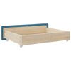 vidaXL Tiroirs de lit 2 pcs bleu bois d'ingénierie et tissu
