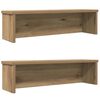 VidaXL &Eacute;tag&egrave;res de cuisine empilables 2 pcs ch&ecirc;ne artisanal 50x15x16cm