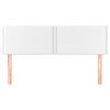 vidaXL T&ecirc;tes de lit 2 pcs Blanc 72x5x78/88 cm Similicuir
