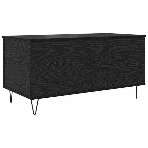 vidaXL Table basse Ch&ecirc;ne noir 90 x 44.5 x 45 cm Bois d'ing&eacute;nierie