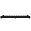 vidaXL Cadre de lit sans matelas noir 140x190 cm bois d'ing&eacute;nierie