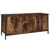 vidaXL Meuble TV avec portes ch&ecirc;ne fum&eacute; 102x35x45 cm bois d'ing&eacute;nierie